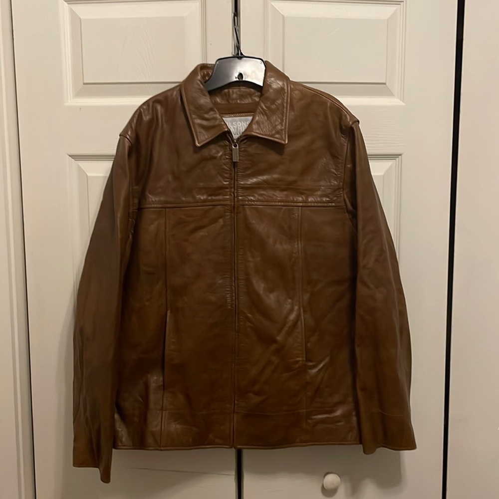 Wilsons Leather Jacket by M. Julian Brown lightly used like new